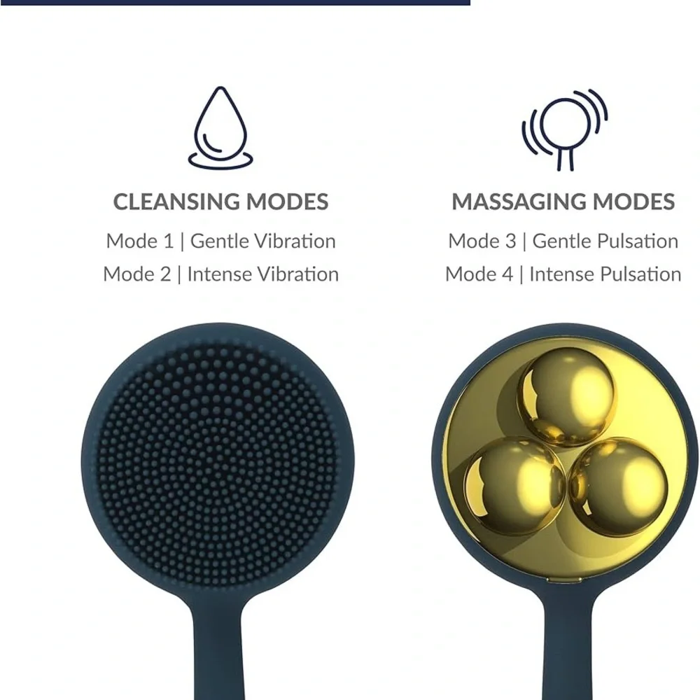 PMD Clean Body Smart Body Cleansing Device with Silicone Brush Three Attachments